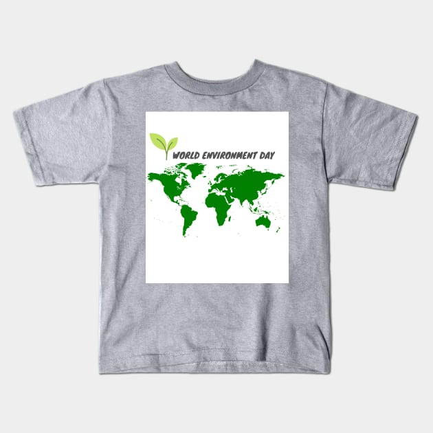 world environment day Kids T-Shirt by Ingenious Creator